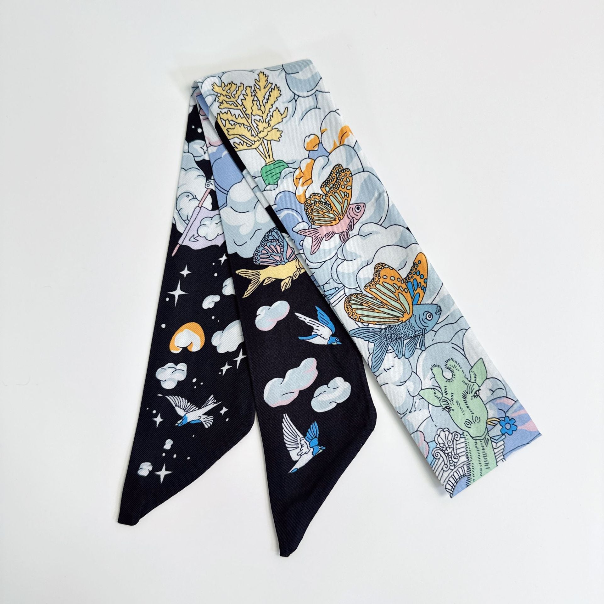 Trendiesty Twilly Scarf for Bags, Hair & Accessories