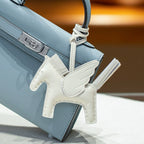 Trendiesty Winged Leather Horse Charm
