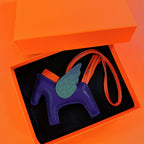 Trendiesty Winged Leather Horse Charm