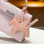 Trendiesty Winged Leather Horse Charm