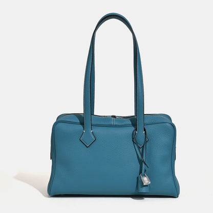 Victoria Style Classic Leather Shoulder Bag