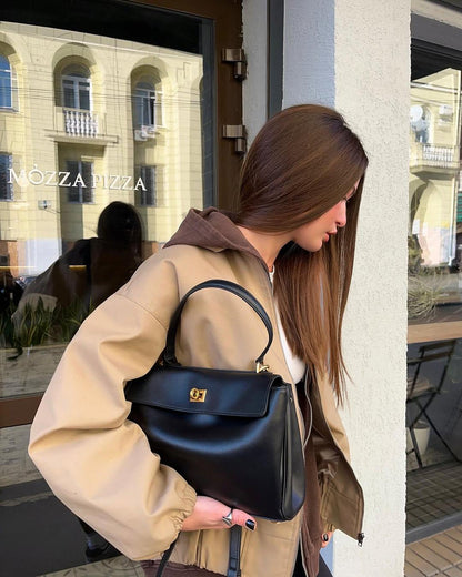 Minimalist Luxurious Soft Leather Handbag