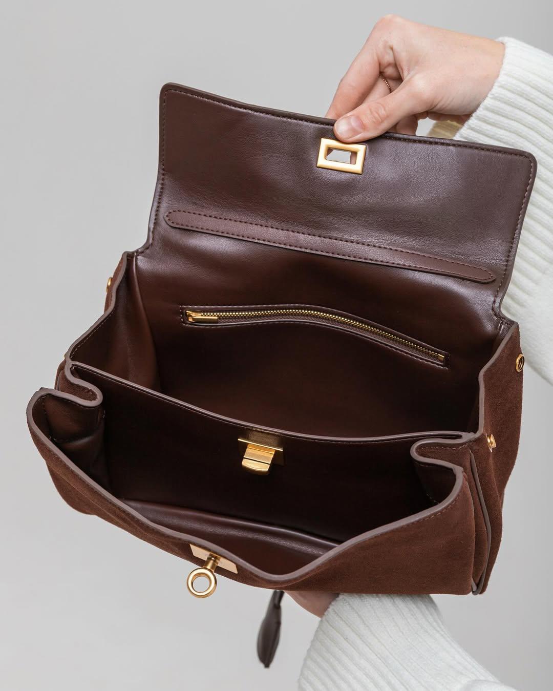 Minimalist Luxurious Soft Leather Handbag