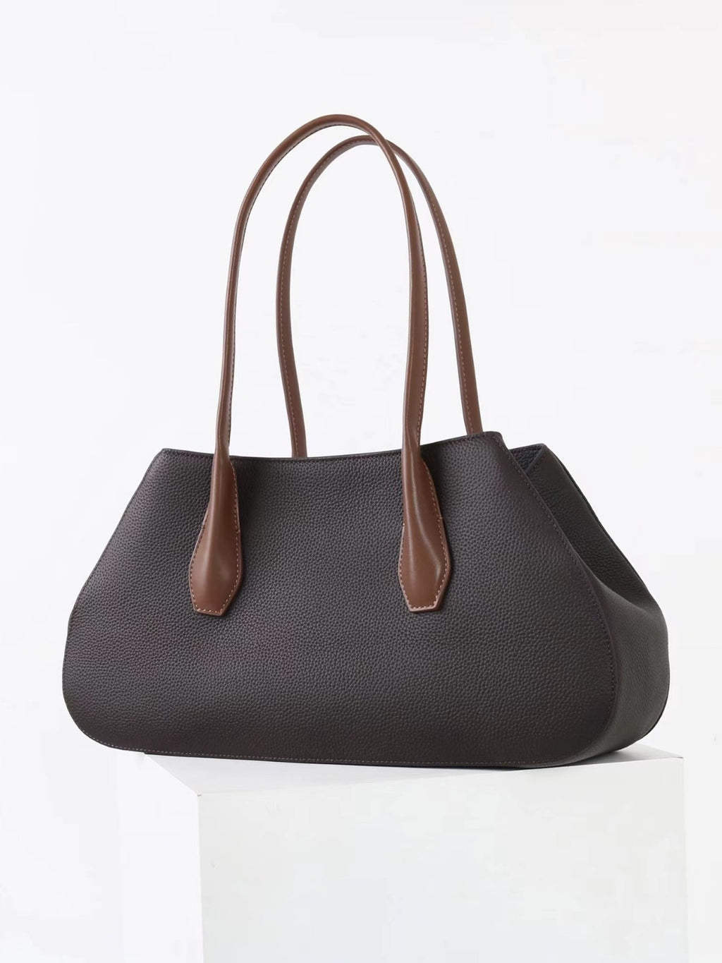 Alger Geometric Inspired Leather Shoulder Bag