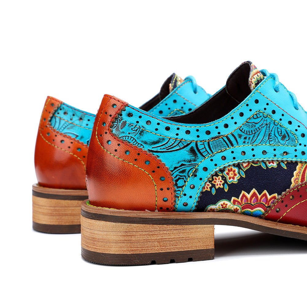 Bohemian Handmade Brogue Shoes - Trendiesty Worldwide