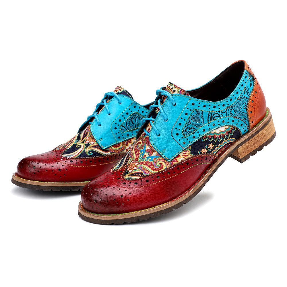 Bohemian Handmade Brogue Shoes - Trendiesty Worldwide