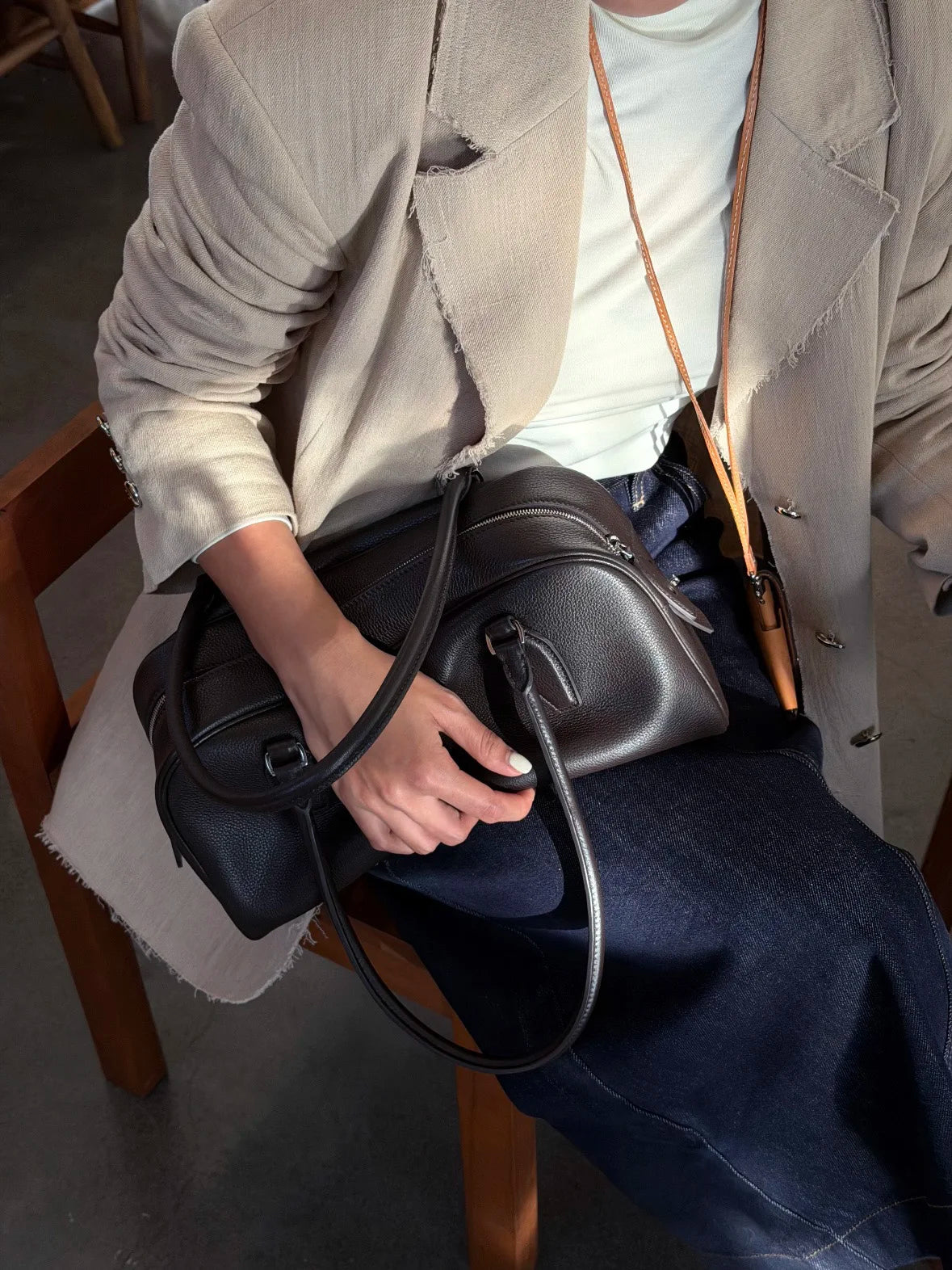 The Hobo EW India Inspired Leather Bag