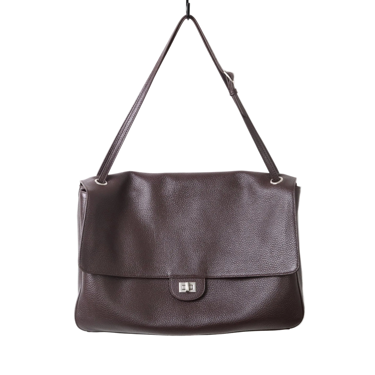 MaxiFlap Leather Shoulder Bag