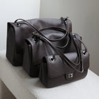 MaxiFlap Leather Shoulder Bag