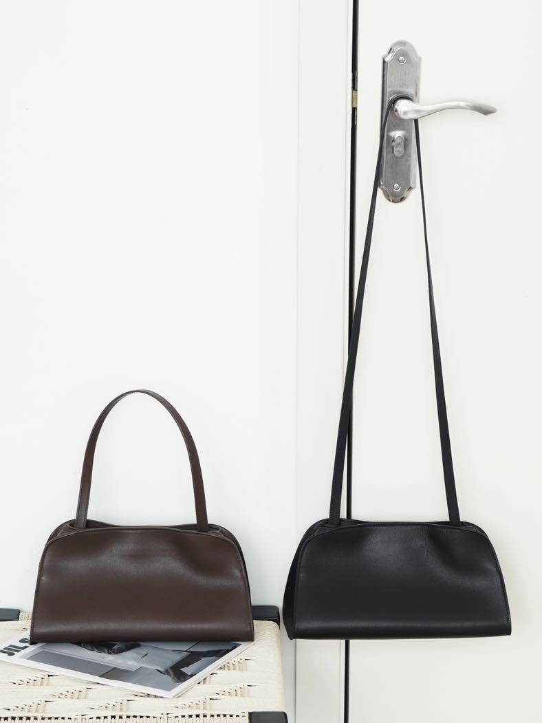 The Peggy Inspired Leather Shoulder Bag