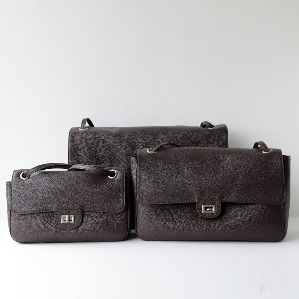 MaxiFlap Leather Shoulder Bag