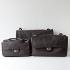 MaxiFlap Leather Shoulder Bag
