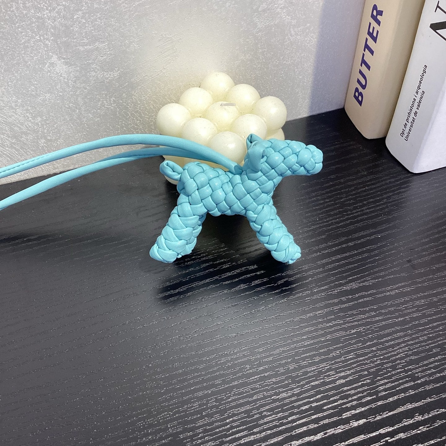 Trendiesty Woven Leather Puppy Dog Charm