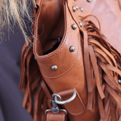 "Fringed" Leather tote bag - Trendiesty Worldwide