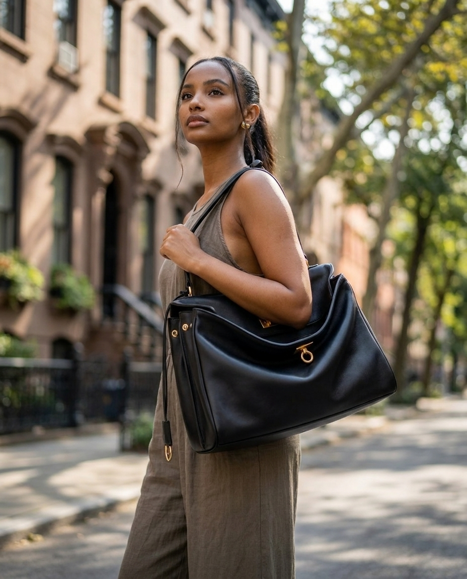 Minimalist Luxurious Soft Leather Handbag