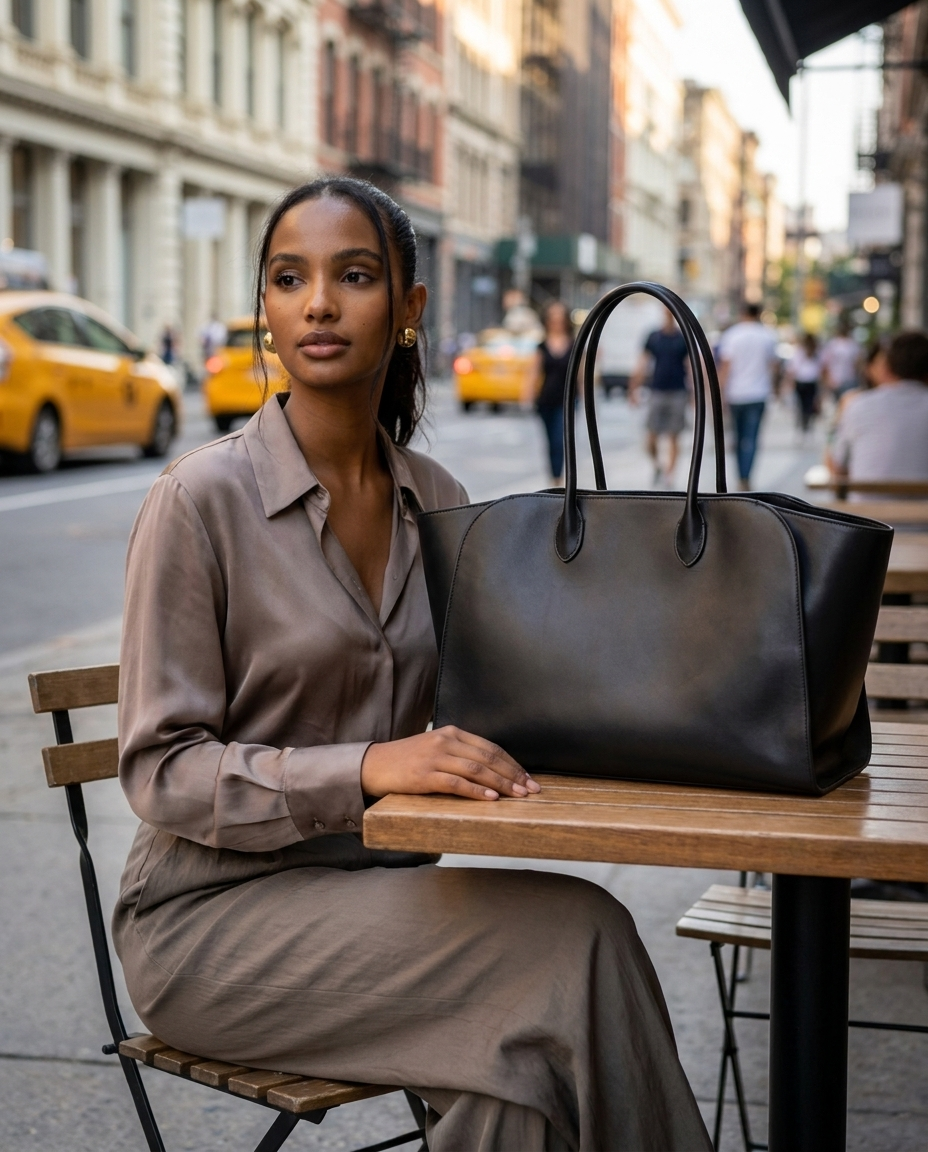Large Luxurious Leather Tote Bag
