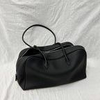 Classic Large Leather Bowling Bag