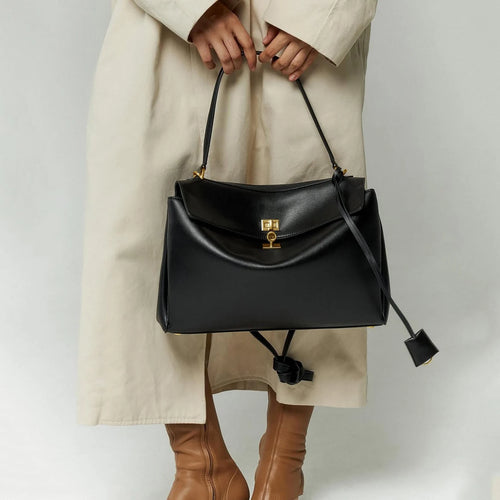 Bolso de mano de piel inspirado en BALENCIAGA-RODEO para mujer