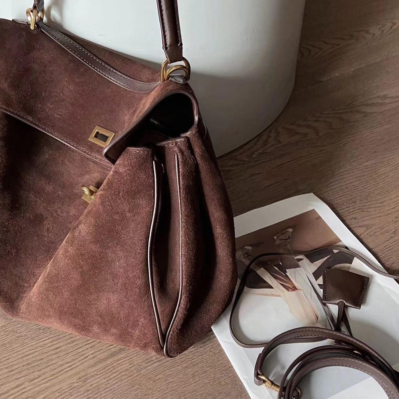 Bolso de mano de piel inspirado en BALENCIAGA-RODEO para mujer