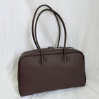 Classic Large Leather Bowling Bag