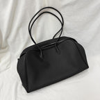 Classic Large Leather Bowling Bag