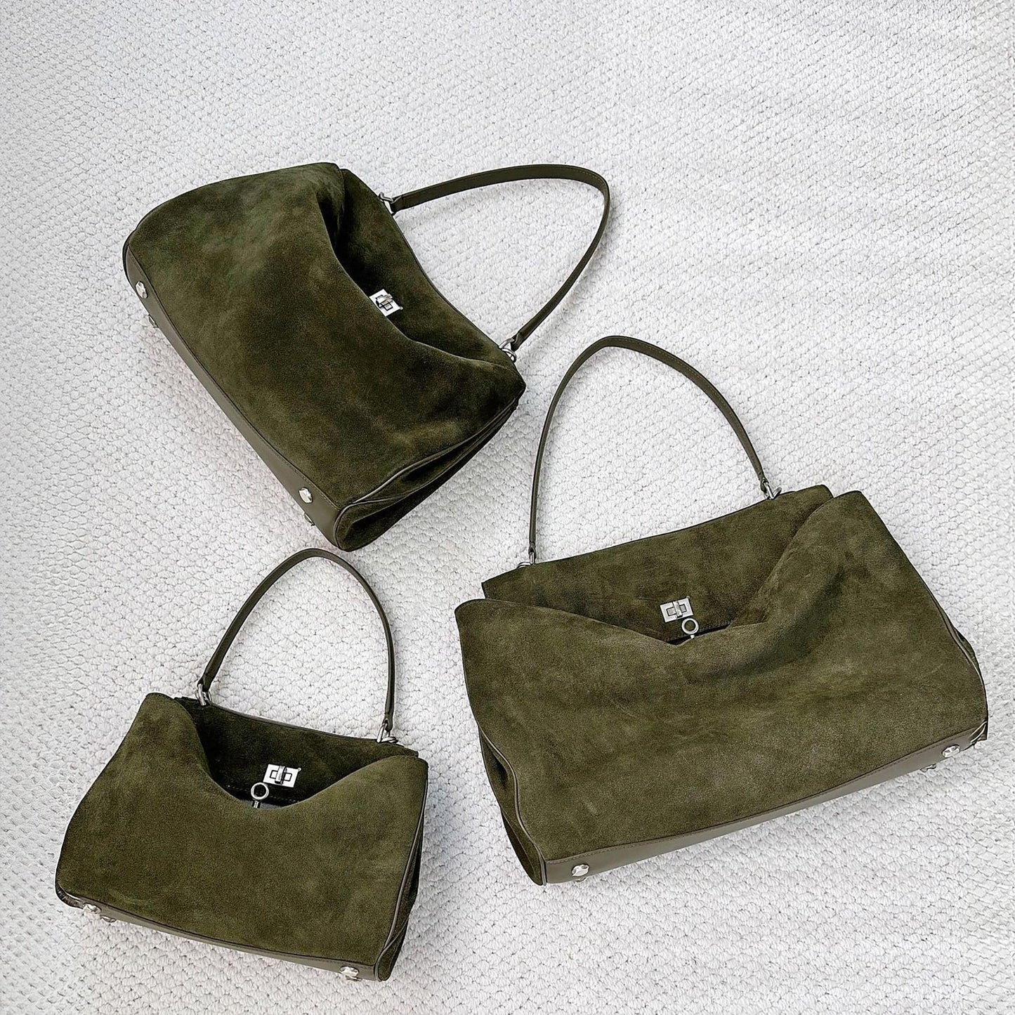 Bolso de mano de piel inspirado en BALENCIAGA-RODEO para mujer