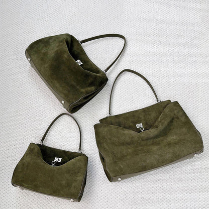 Bolso de mano de piel inspirado en BALENCIAGA-RODEO para mujer