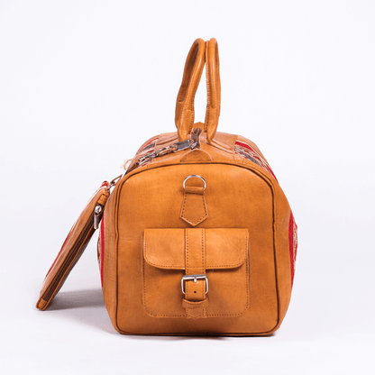 Kilim Leather Duffle With Wallet - Trendiesty Worldwide