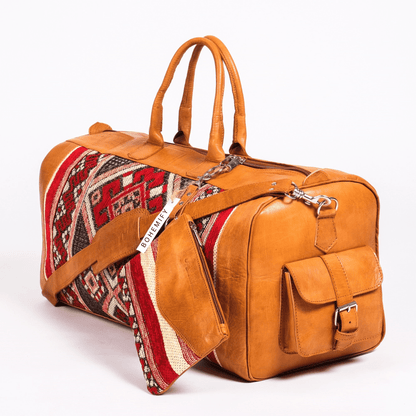 Kilim Leather Duffle With Wallet - Trendiesty Worldwide