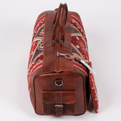 Kilim Leather Duffle With Wallet - Trendiesty Worldwide