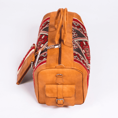 Kilim Leather Duffle With Wallet - Trendiesty Worldwide