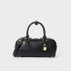 Compact Soft-Grain Leather Top Handle Bag