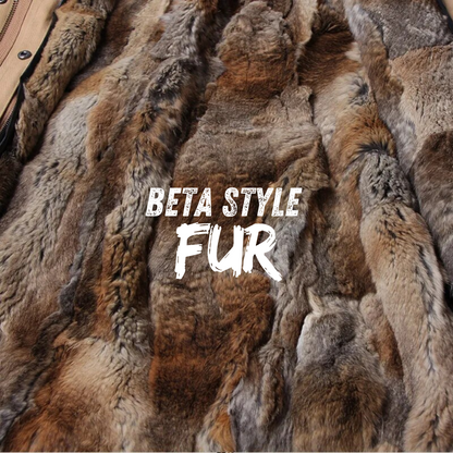 Luxuriöser, wasserdichter Parka aus echtem Pelz für Damen „Full Fur Beta Style“