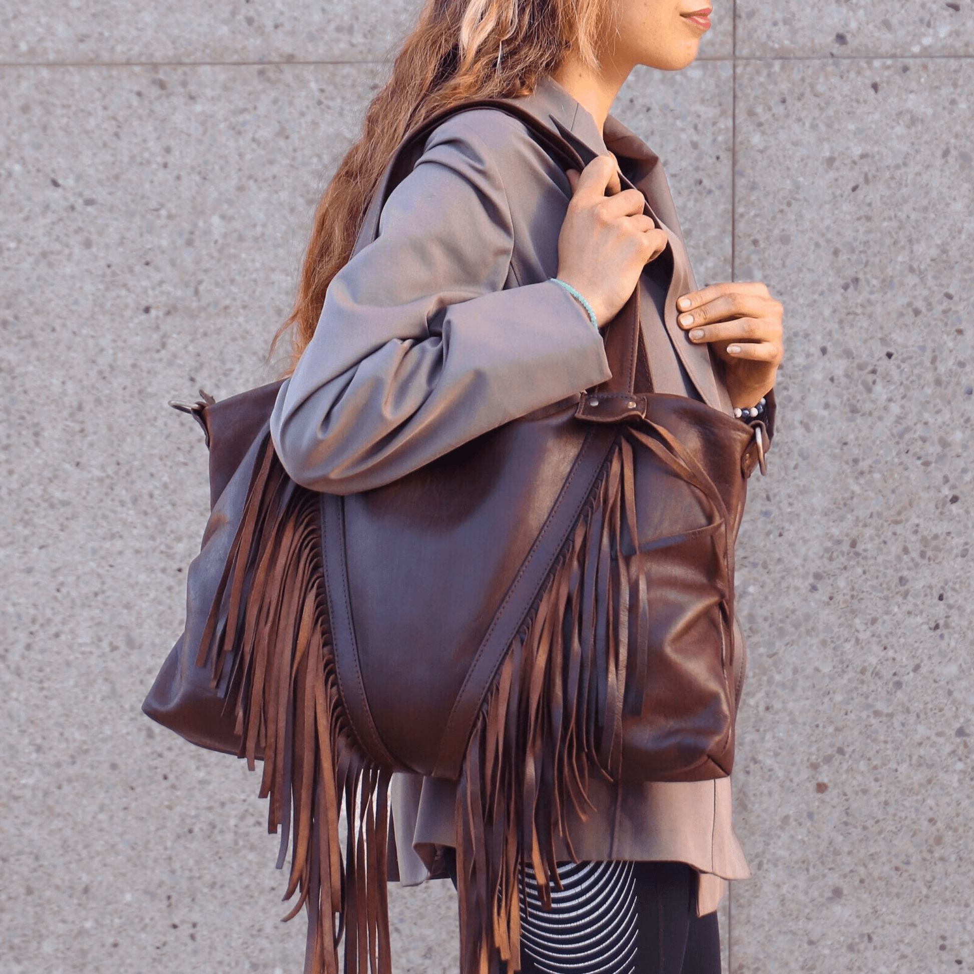 00s y2k Leather shoulder bag fringe 00s【archive】One 00s y2k Leather shoulder bag fringe 00s【archive】One
