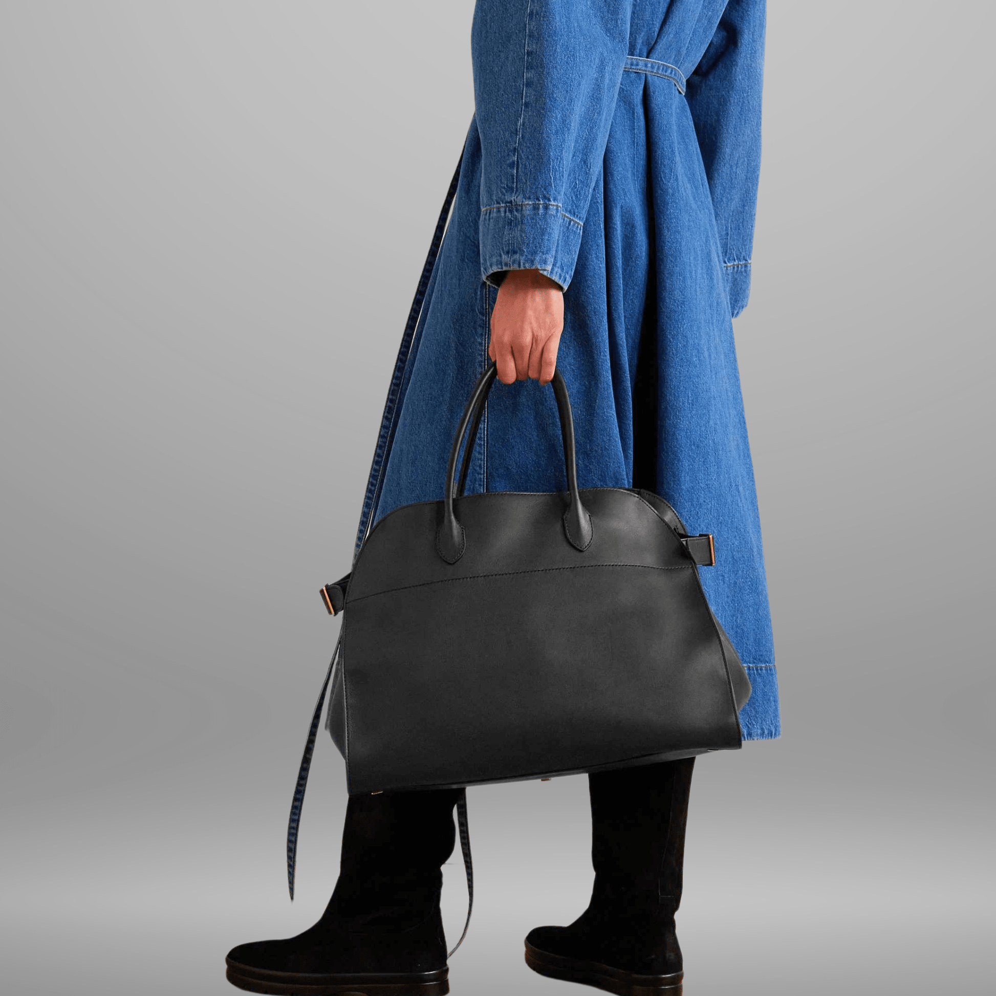 The "Row-Margaux-inspired" Luxurious Leather Tote Bag - Trendiesty Worldwide